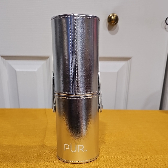 Pur: 5-piece Brush Set with holder(SILVER) NEW W/OUT TAGS - Picture 2 of 3